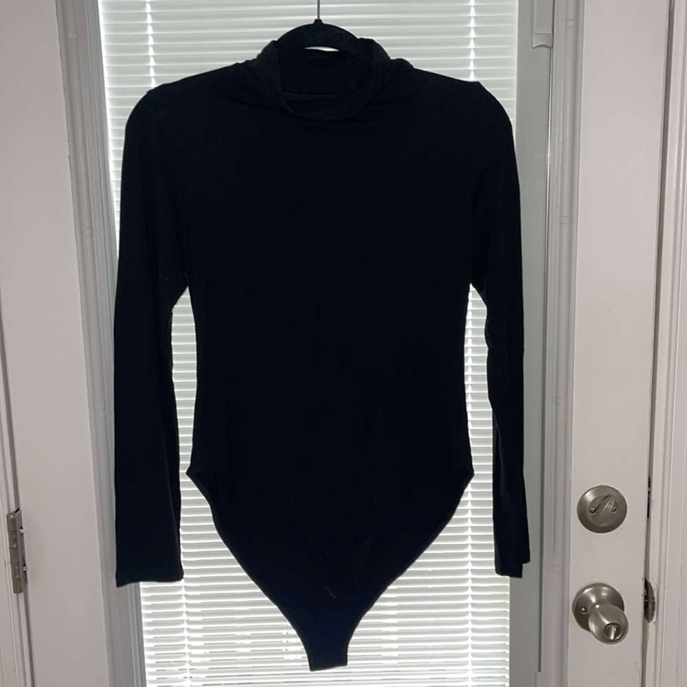 Black High Neck MangoPop Bodysuit